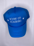 Rockin’ City Roller Girls blue hat